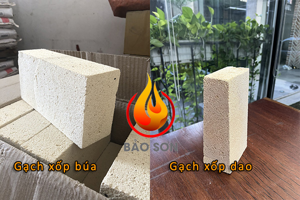 Gạch xốp dao, búa